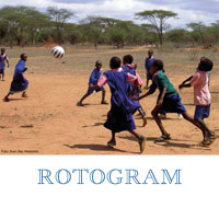 Rotogram 03 - Skolbarn som spelar fotboll